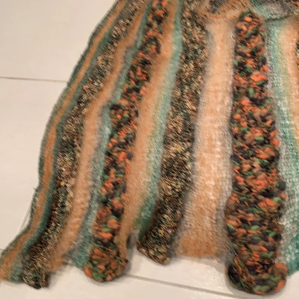 KNITTED BY ME🌺OOAK🌺Handmade Cardigan with Hat - Picture 17 of 17